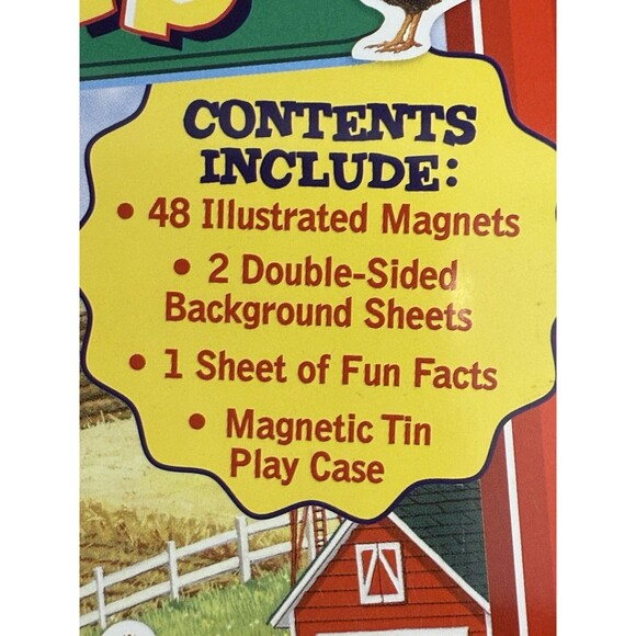 TS Shure Magnetic Farm Animal Self Container Tin &Toys - Picture 3 of 8
